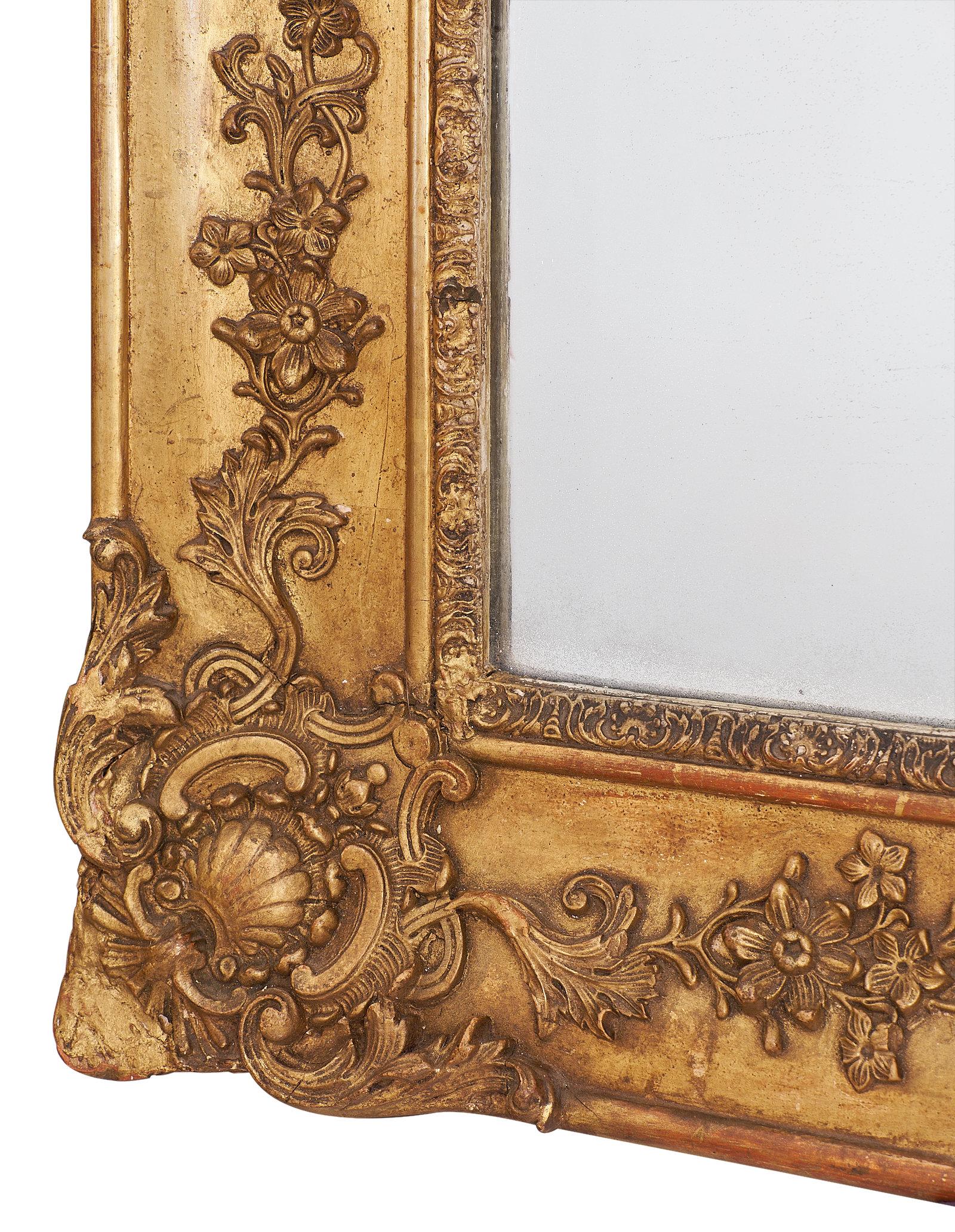 Antique Large French Mirror 2