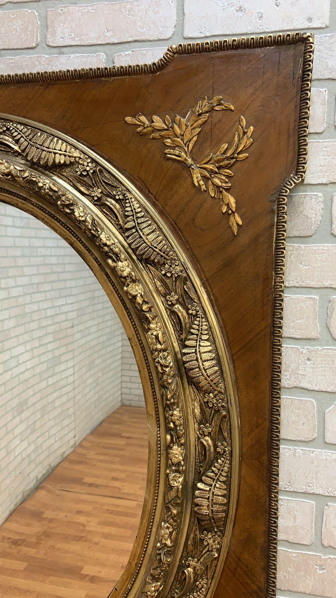 Antique Large French Napoleon III Caved Gold Gilded Wood Medallion Wall Mirror

The Antique Large French Napoleon III Carved Gold Gilded Wood Medallion Wall Mirror is a magnificent testament to the opulence and craftsmanship of the Napoleon III era.