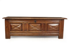 Antique Large French Oak Coffer, circa 1880