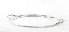 Large French Silver Plated Twin Handled Oval Tray by Christofle 19th Century