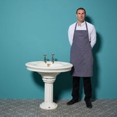 Large Antique George Jennings Pedestal Basin