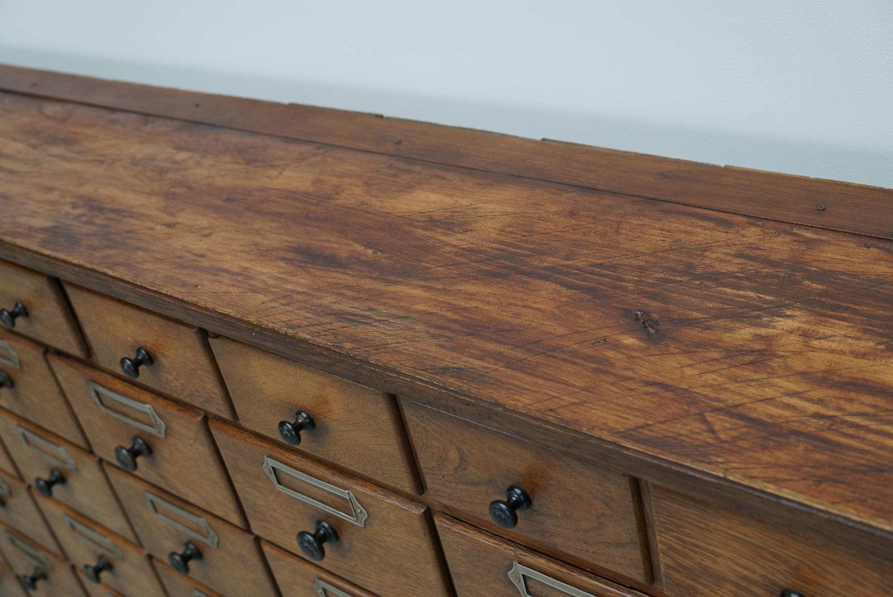 Antico grande gabinetto da farmacia tedesco in Oak, 1920/1930 in vendita 4