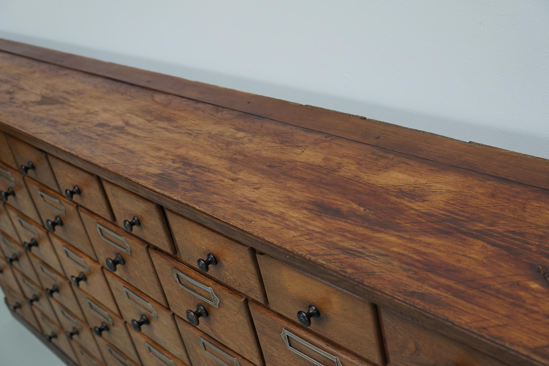 Antico grande gabinetto da farmacia tedesco in Oak, 1920/1930 in vendita 5