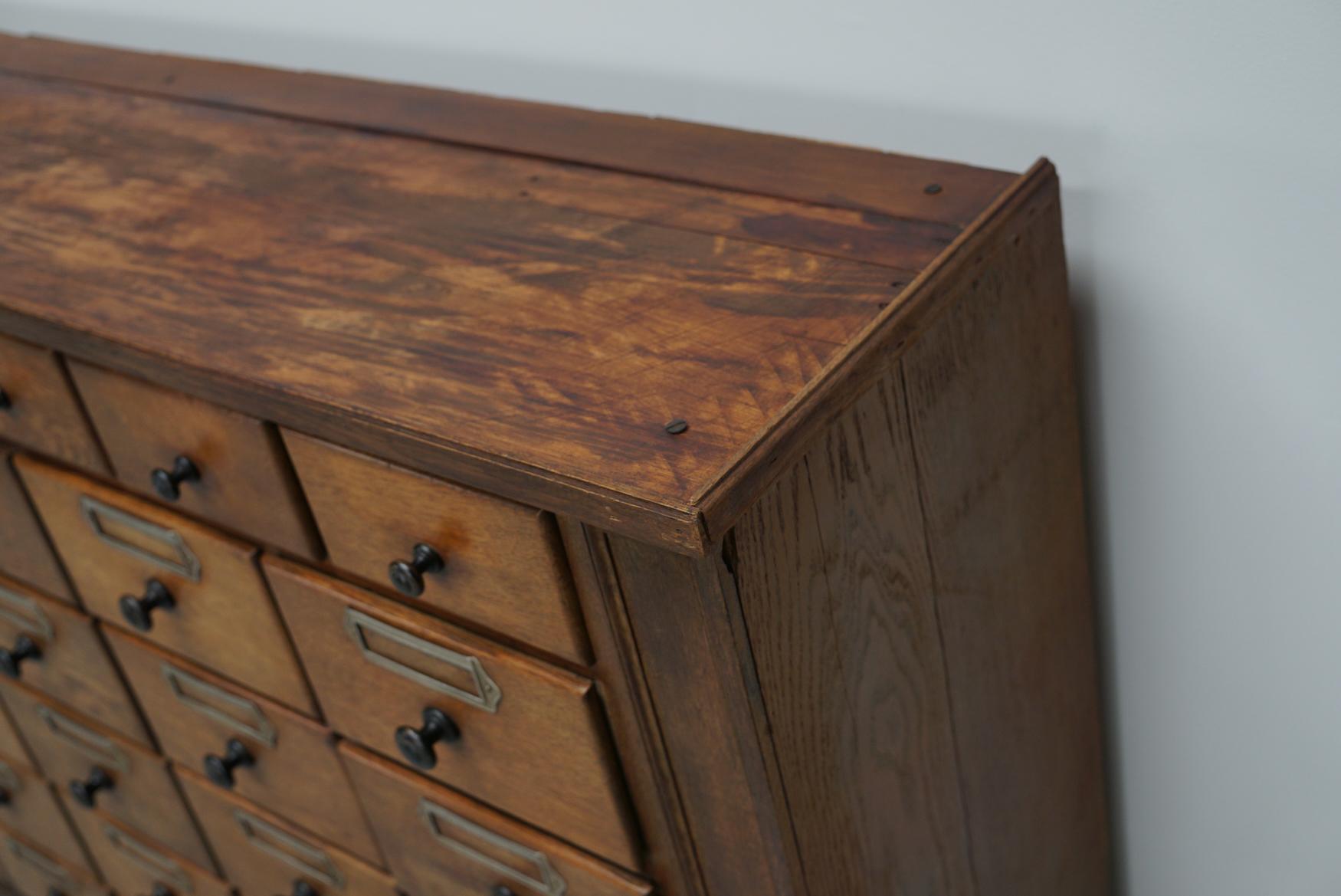 Antico grande gabinetto da farmacia tedesco in Oak, 1920/1930 in vendita 6