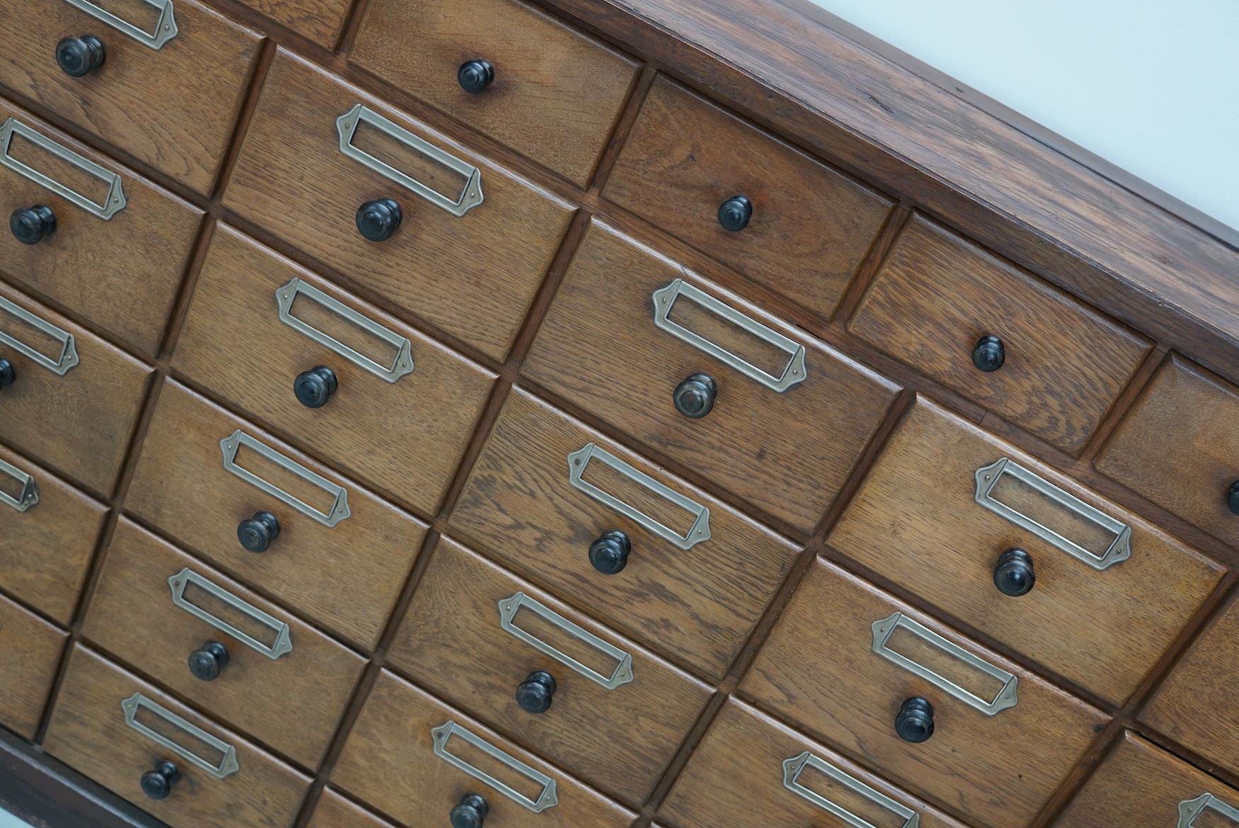 Antico grande gabinetto da farmacia tedesco in Oak, 1920/1930 in vendita 9