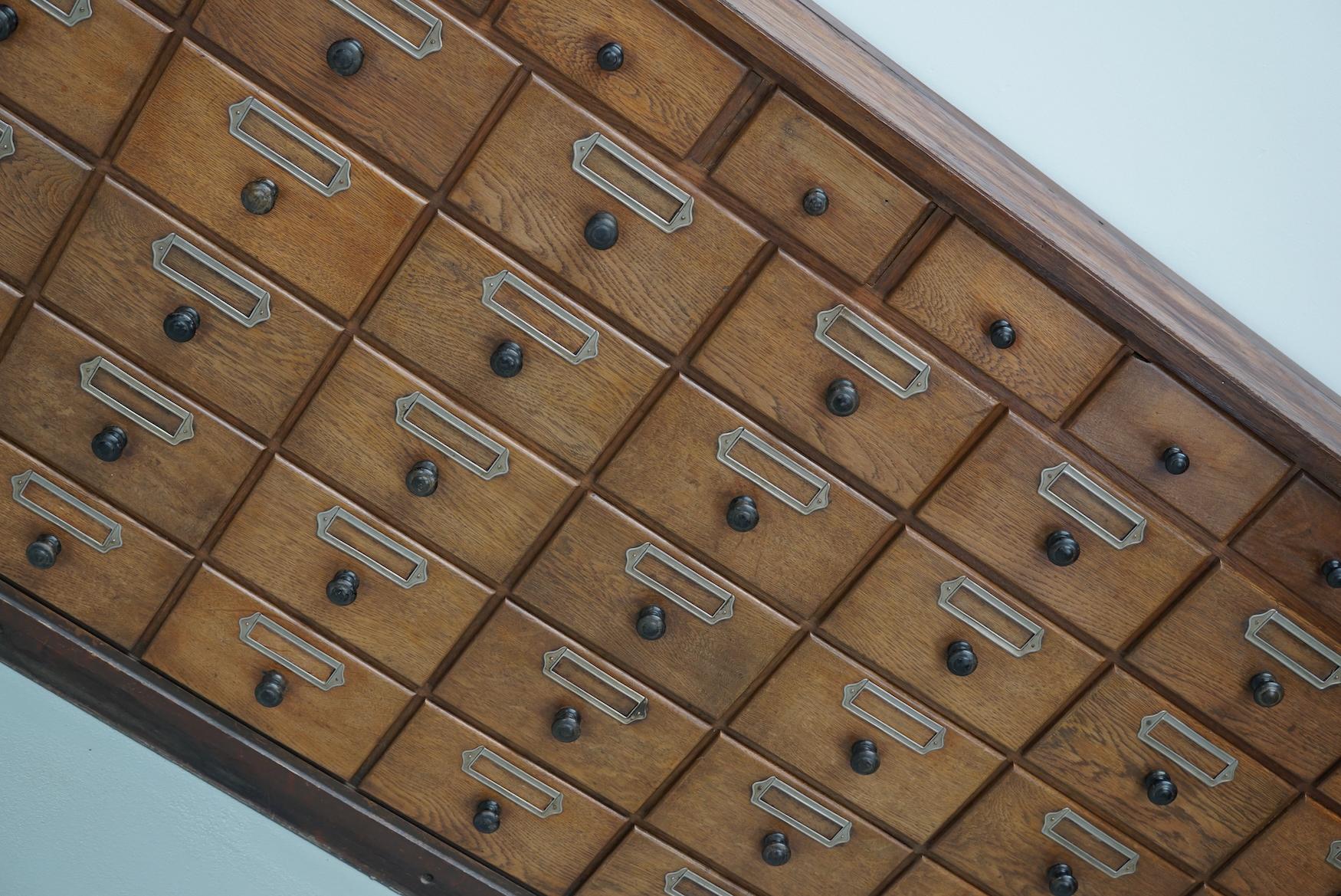 Antico grande gabinetto da farmacia tedesco in Oak, 1920/1930 in vendita 10