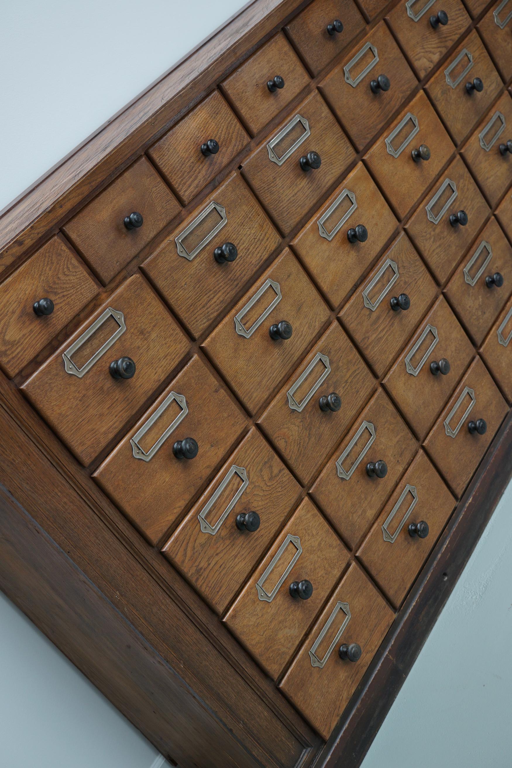 Antico grande gabinetto da farmacia tedesco in Oak, 1920/1930 in vendita 12
