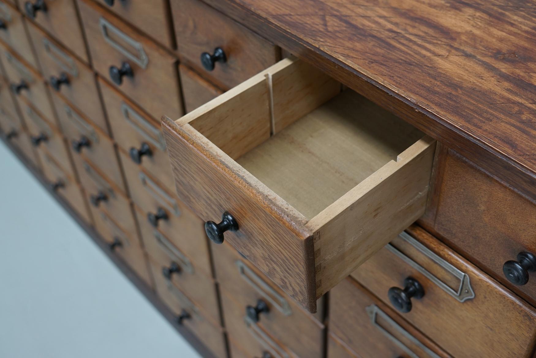 Antico grande gabinetto da farmacia tedesco in Oak, 1920/1930 in vendita 13