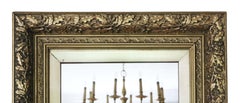 Antique Mirror grande e dorato del XIX secolo