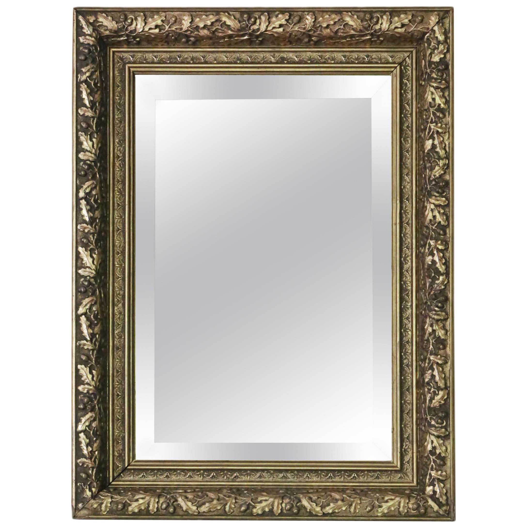 Antique Mirror grande e dorato del XIX secolo