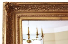 Antique Mirror, grande specchio da parete dorato, XIX secolo