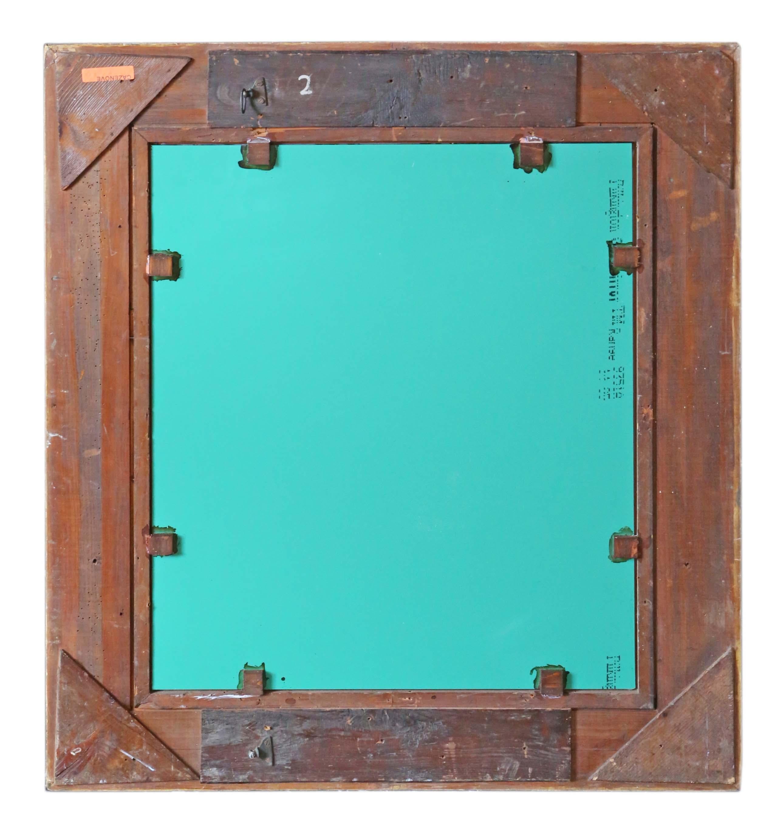 Antique Large Gilt Overmantle Wall Mirror, 19th Century For Sale 3
