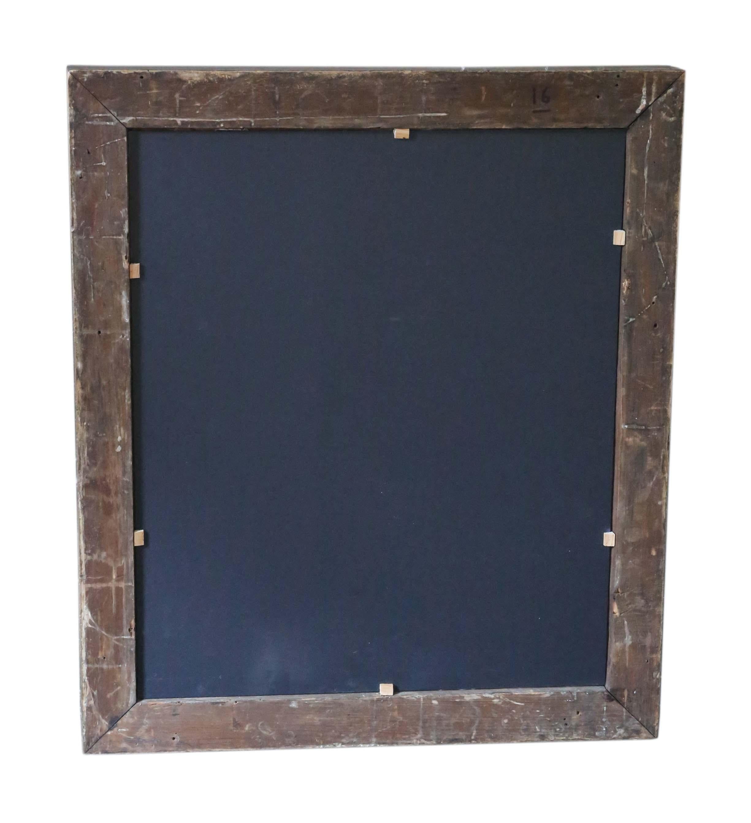 Antique Large Gilt Wall Mirror Mid-19th Century Overmantle For Sale 4