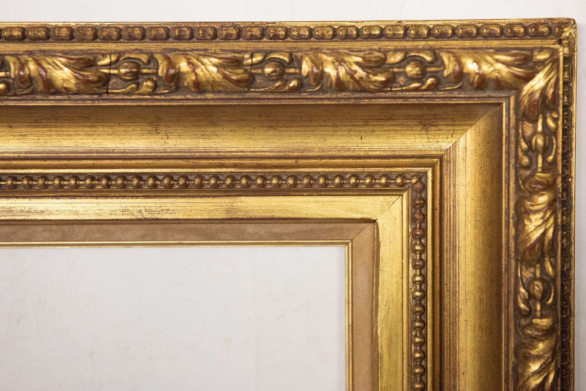 Grand cadre en bois doré ancien, également pour miroir Excellent état - En vente à Alessandria, Piemonte