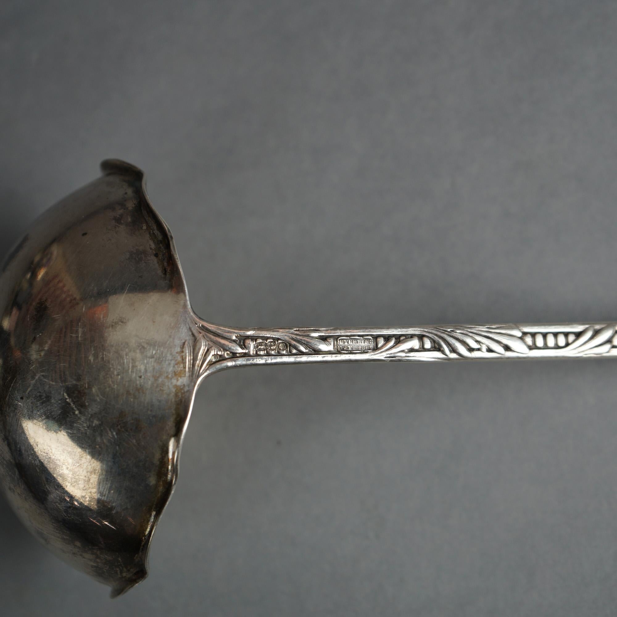 Antique Large Gorham Sterling Silver Ladle C1890 5
