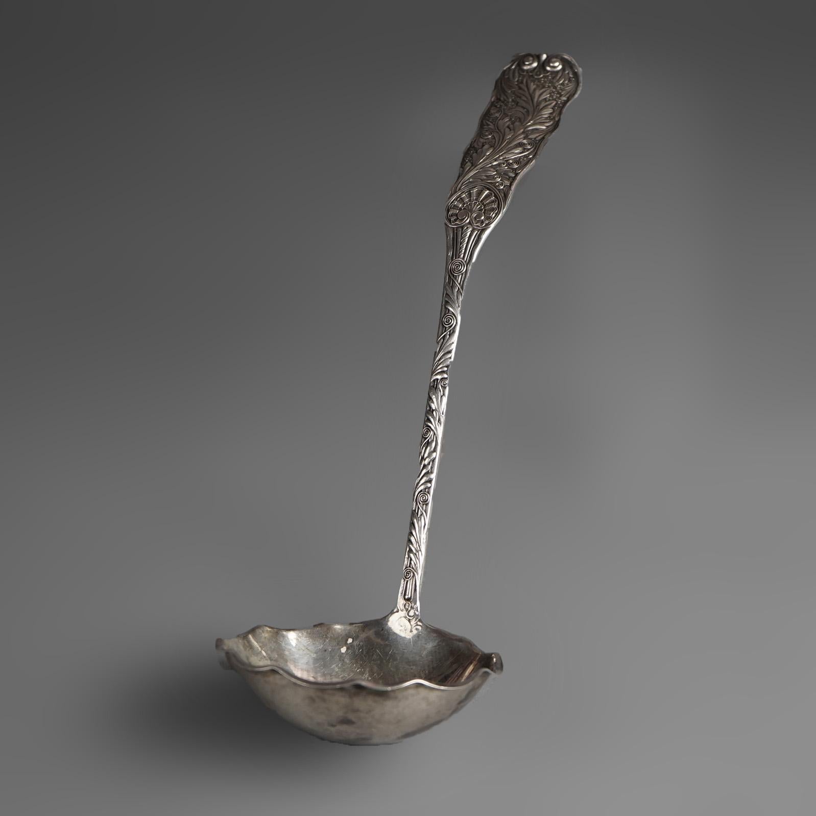 silver ladle spoon