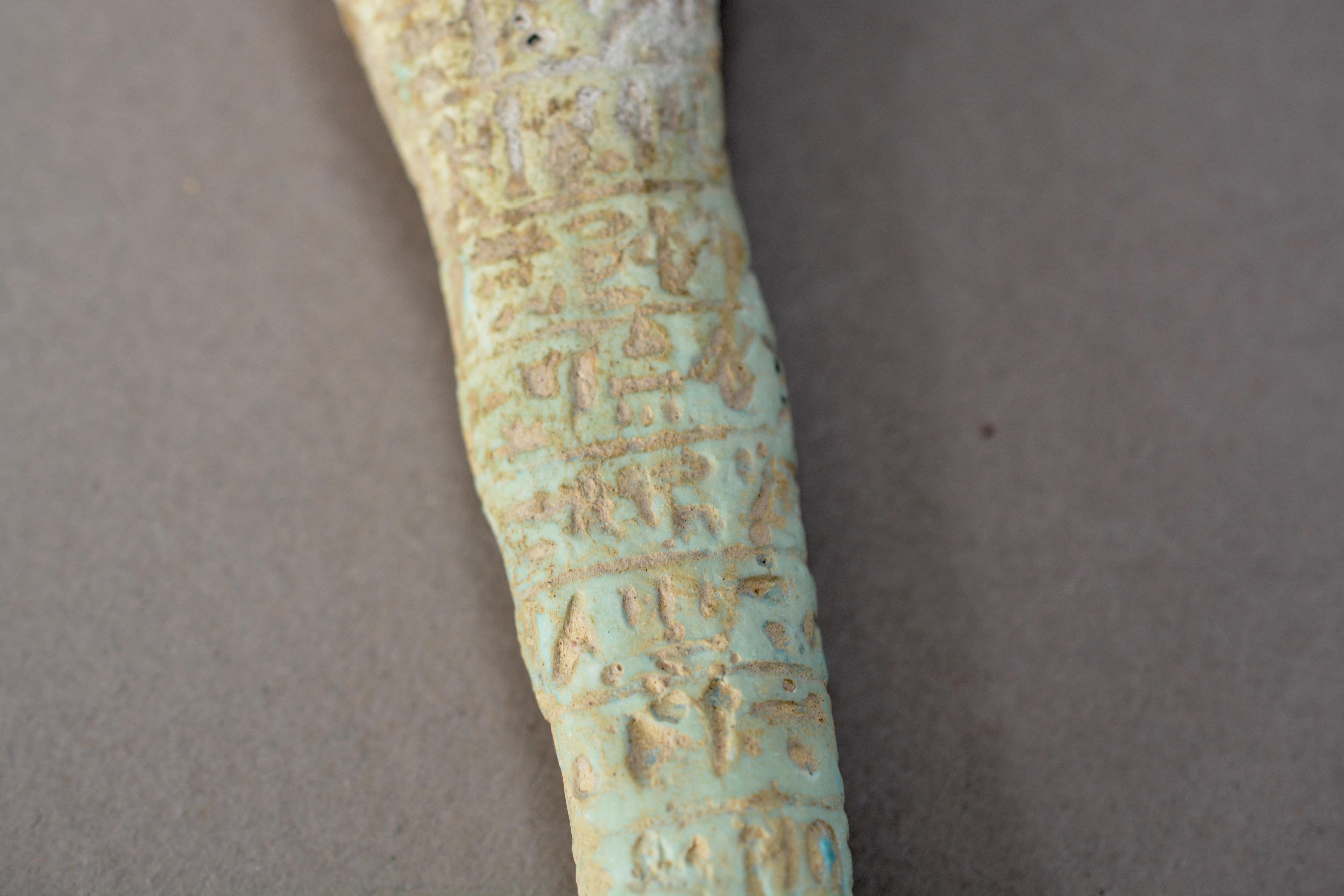 Mid-19th Century Antique Large Grand Tour Egyptian Shabti, circa 1900 For Sale