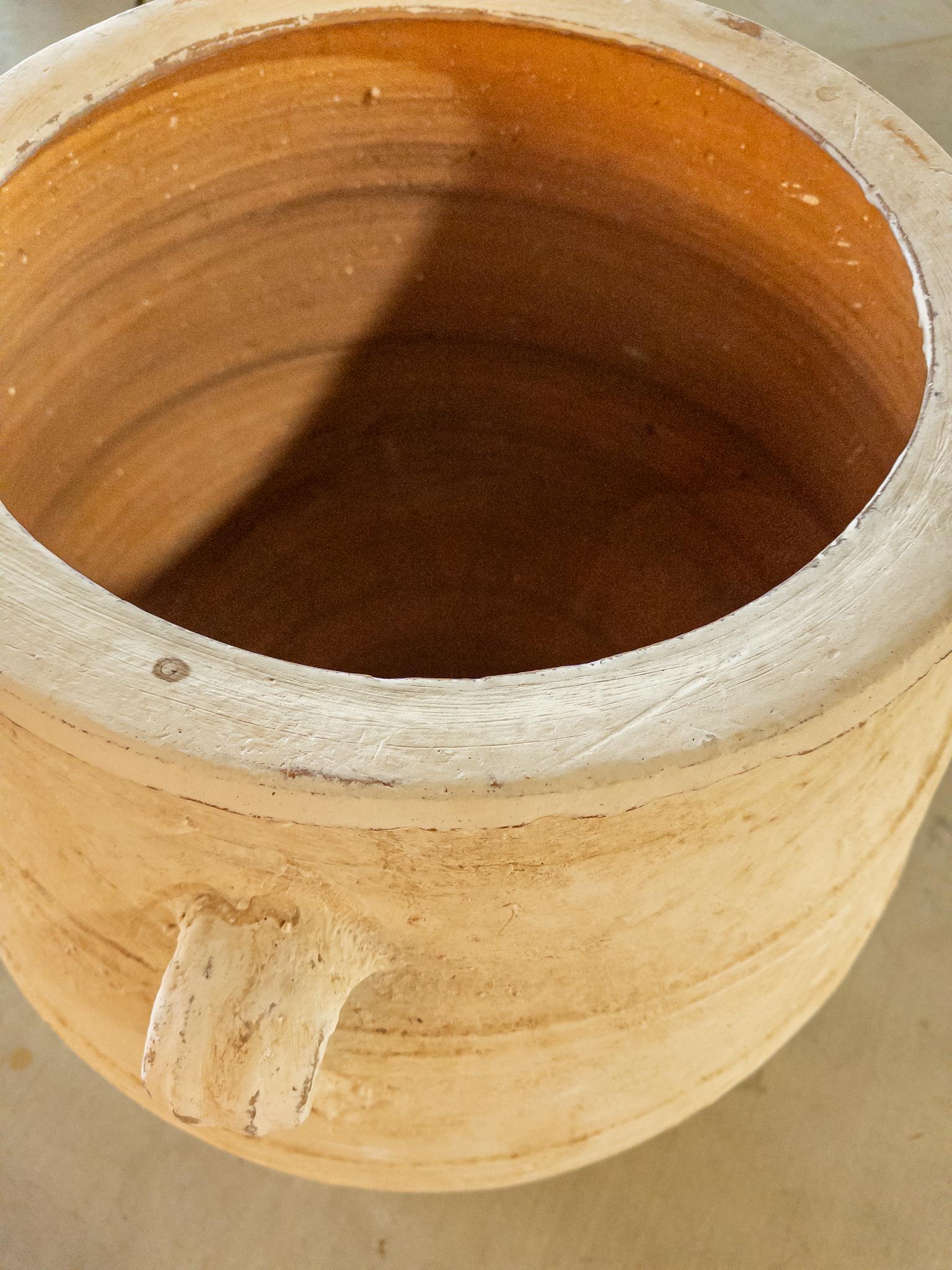 Grand pot grec antique en terre cuite 5