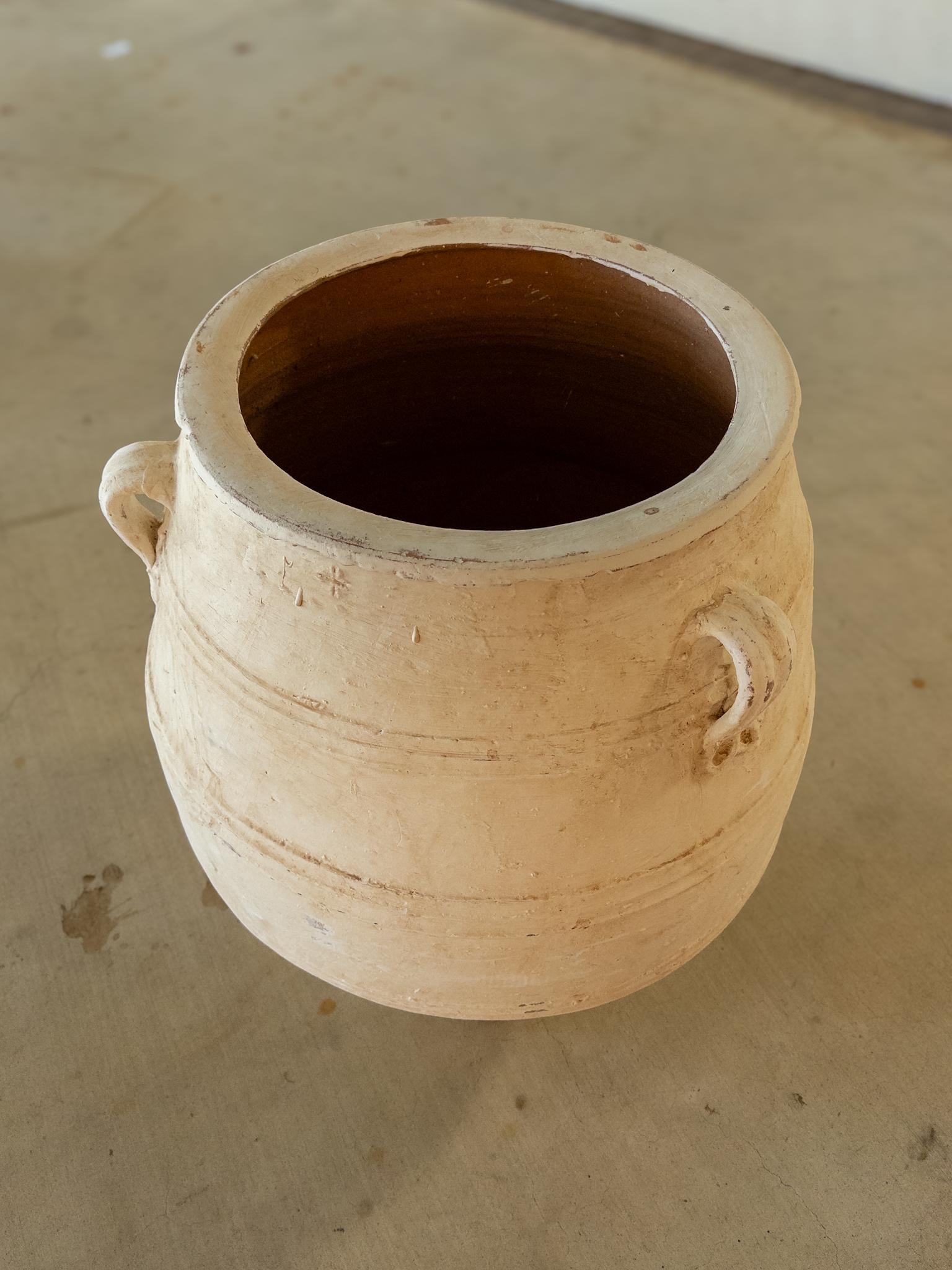 Grand pot grec antique en terre cuite Bon état à Houston, TX