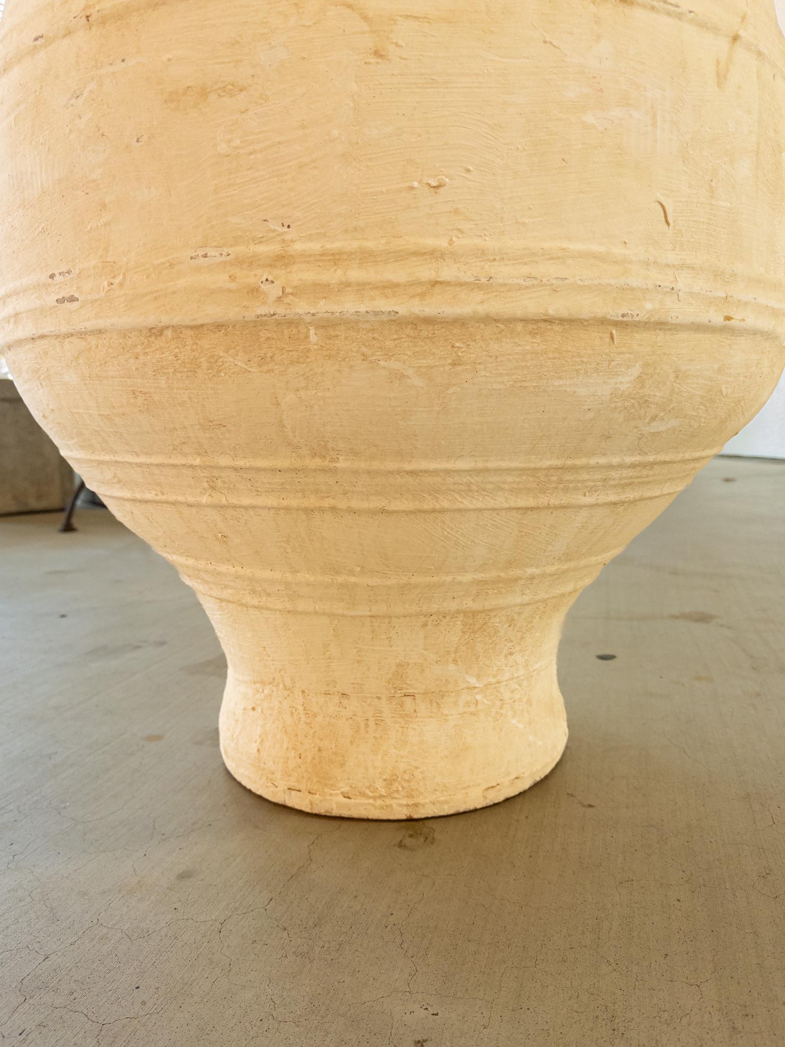 Grand pot grec antique en terre cuite 3
