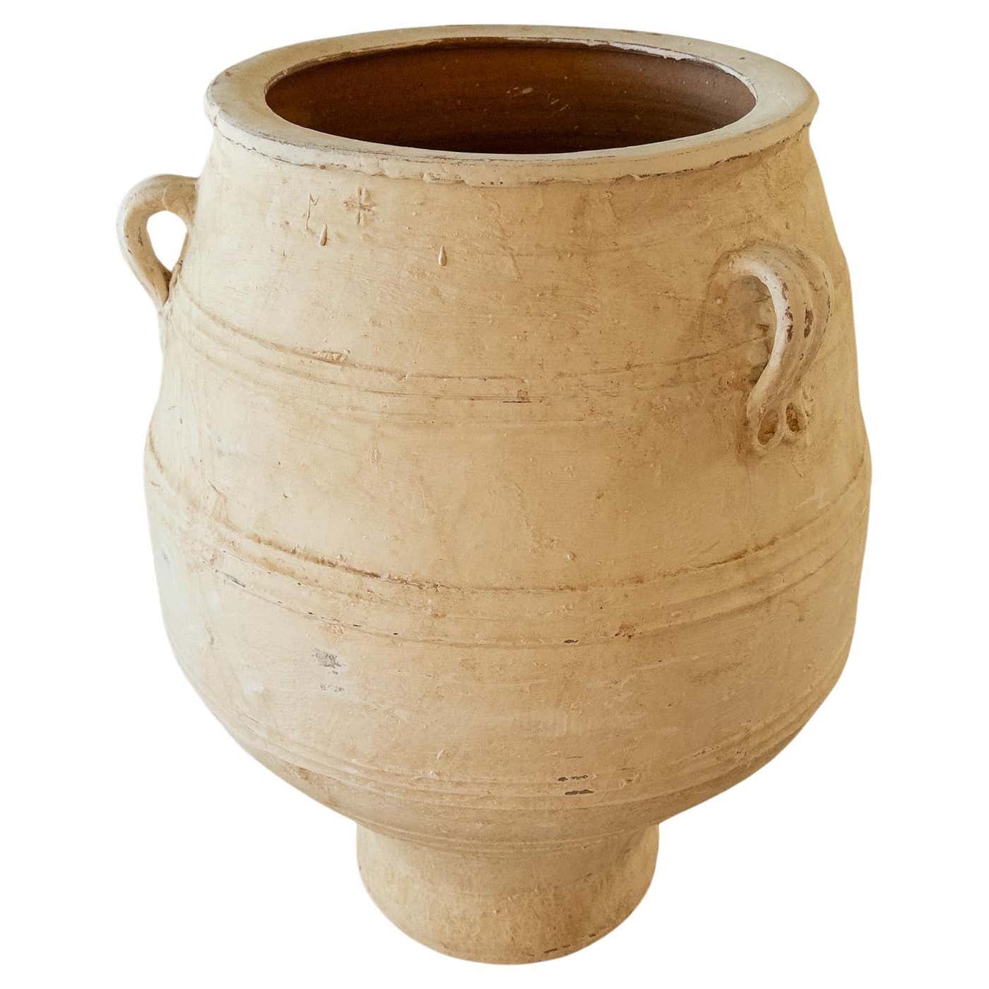 Antique Large Greek Terracotta Pot For Sale at 1stDibs
