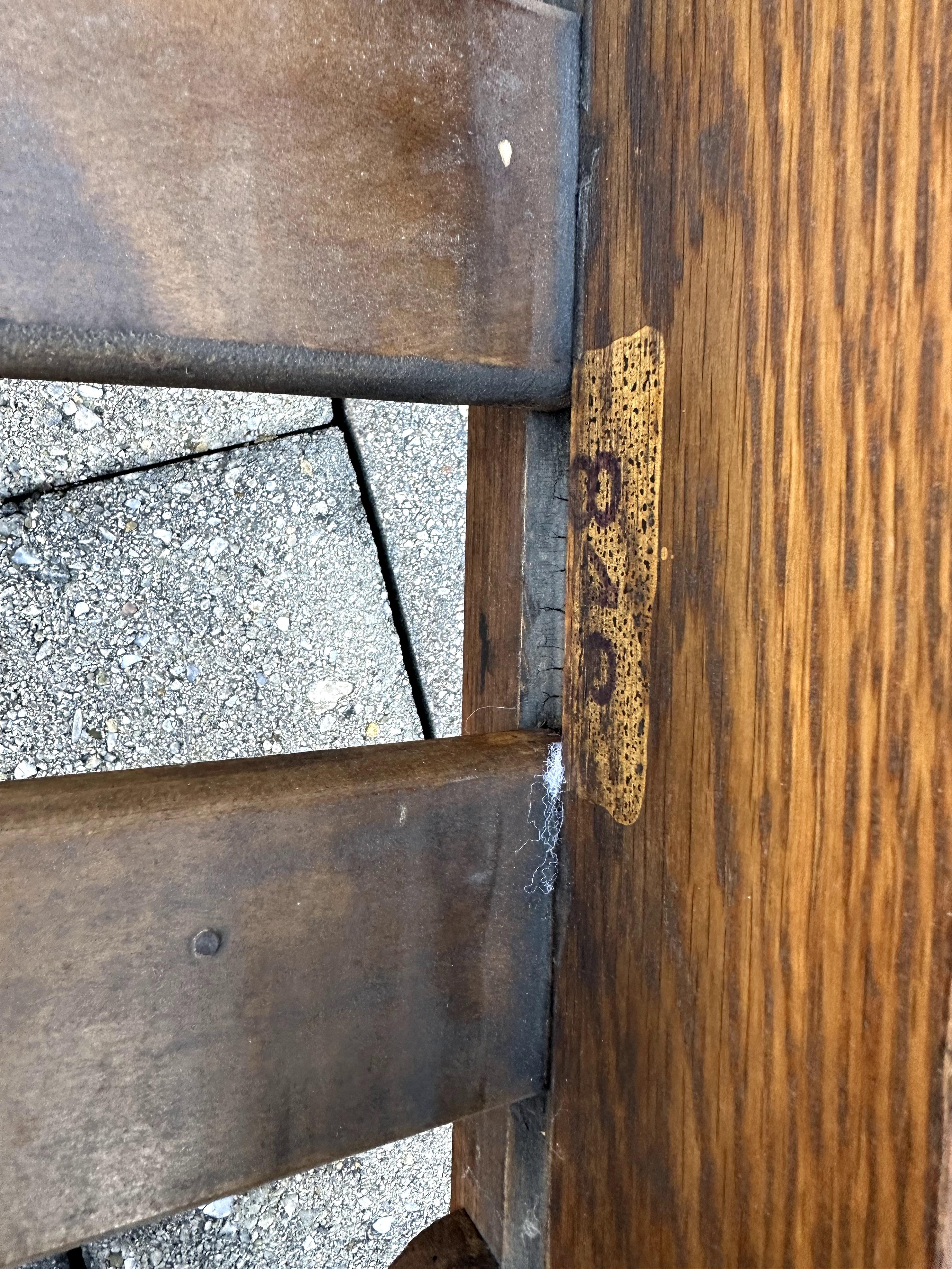 Antique Large Heavy Duty massive Charles Limbert Arm Rocker  stickley era  W7477 11