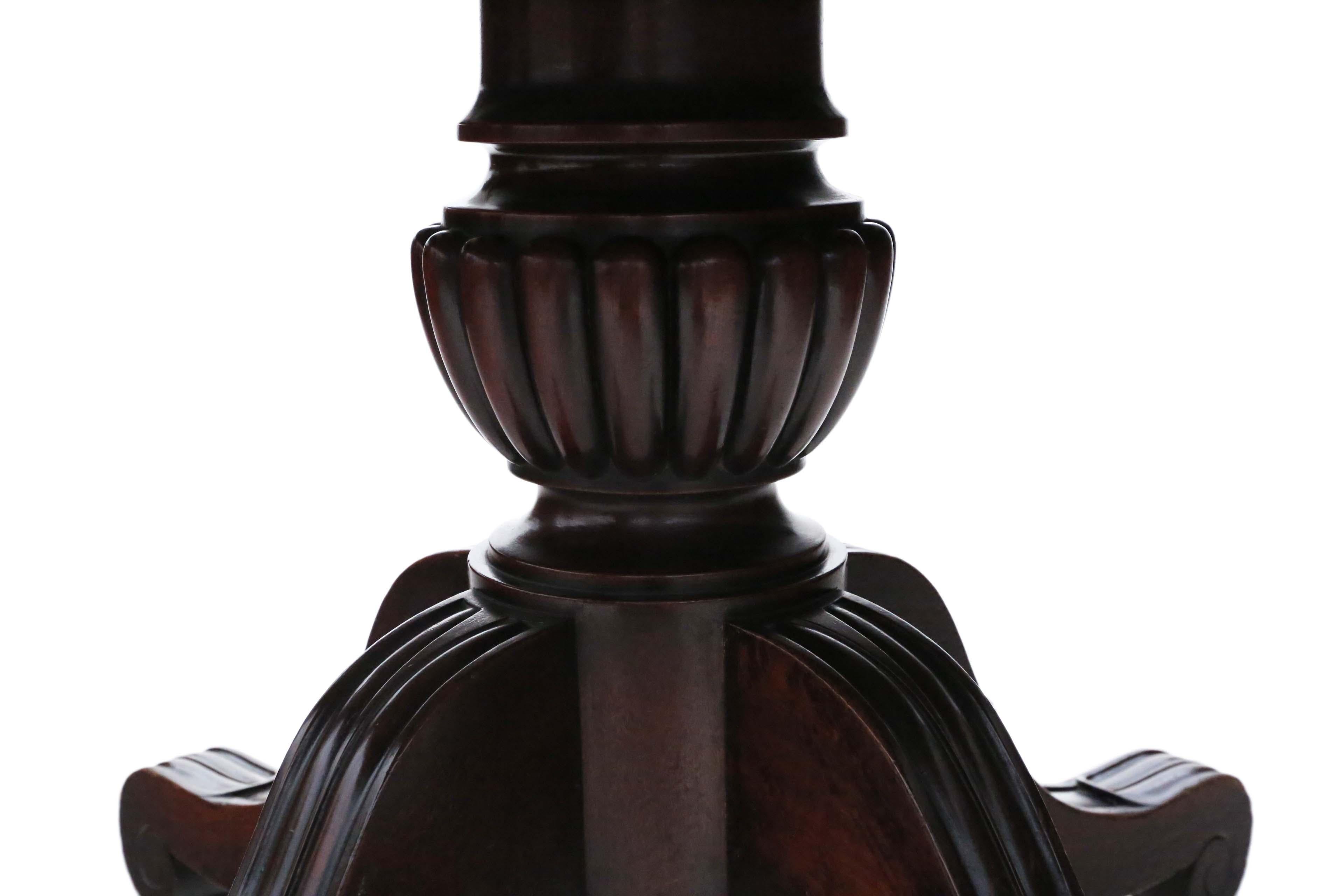 Antique Large JAMES MEIN Cuban Mahogany Dining Table, 19th Century In Good Condition In Wisbech, Cambridgeshire