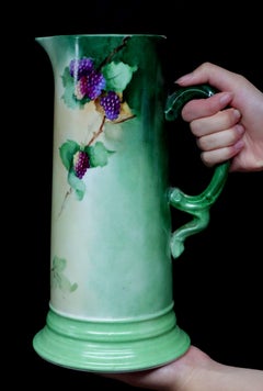 Antique Large JP French Floral Tankard, #Ric00030