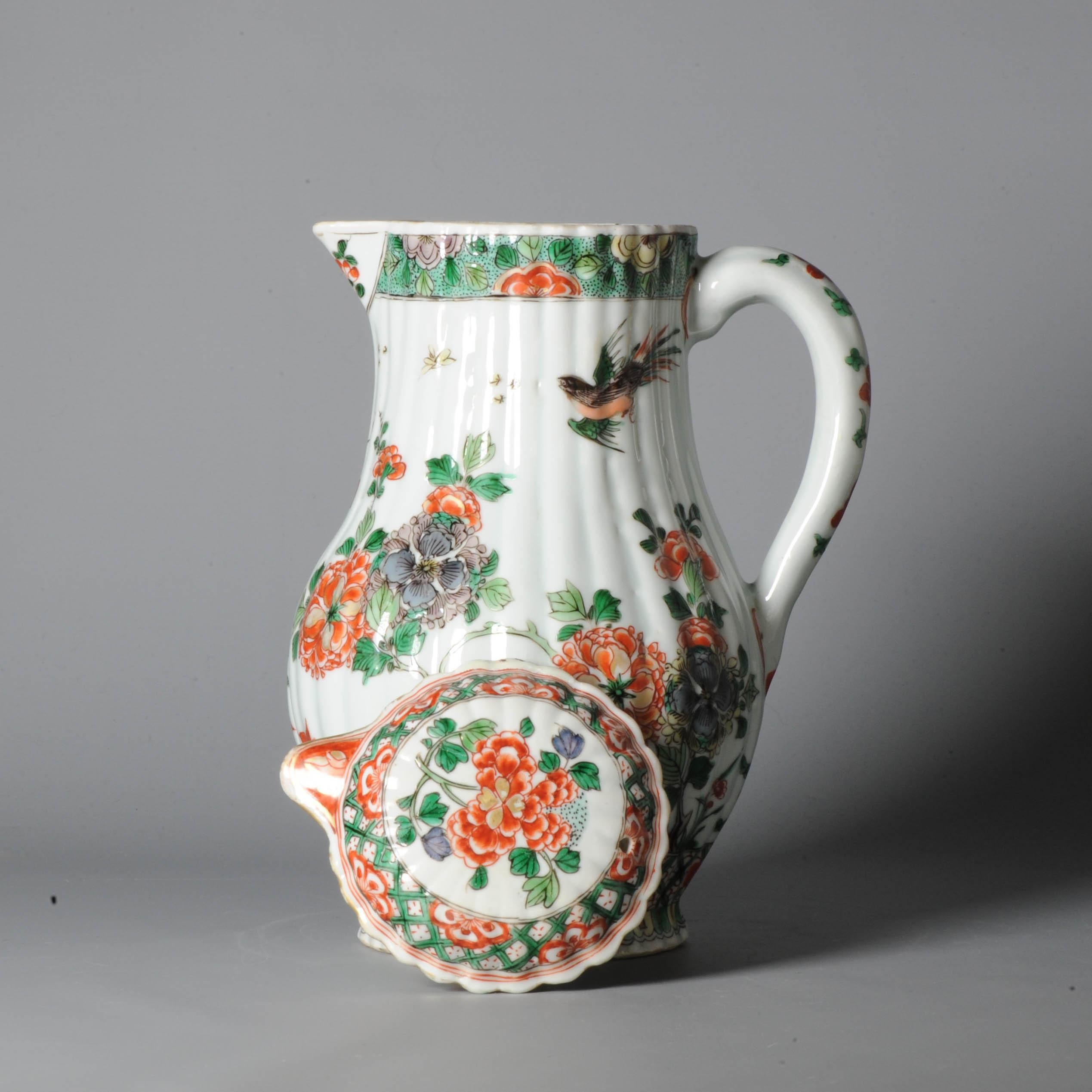 Grande cruche antique Kangxi '1662-1722' en porcelaine chinoise Imari Verte de 18C en vente 5