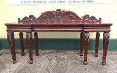 Antique Large Mahogany Console Hall Table
