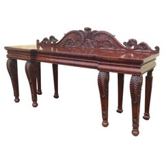 Antique Large Mahogany Console Hall Table