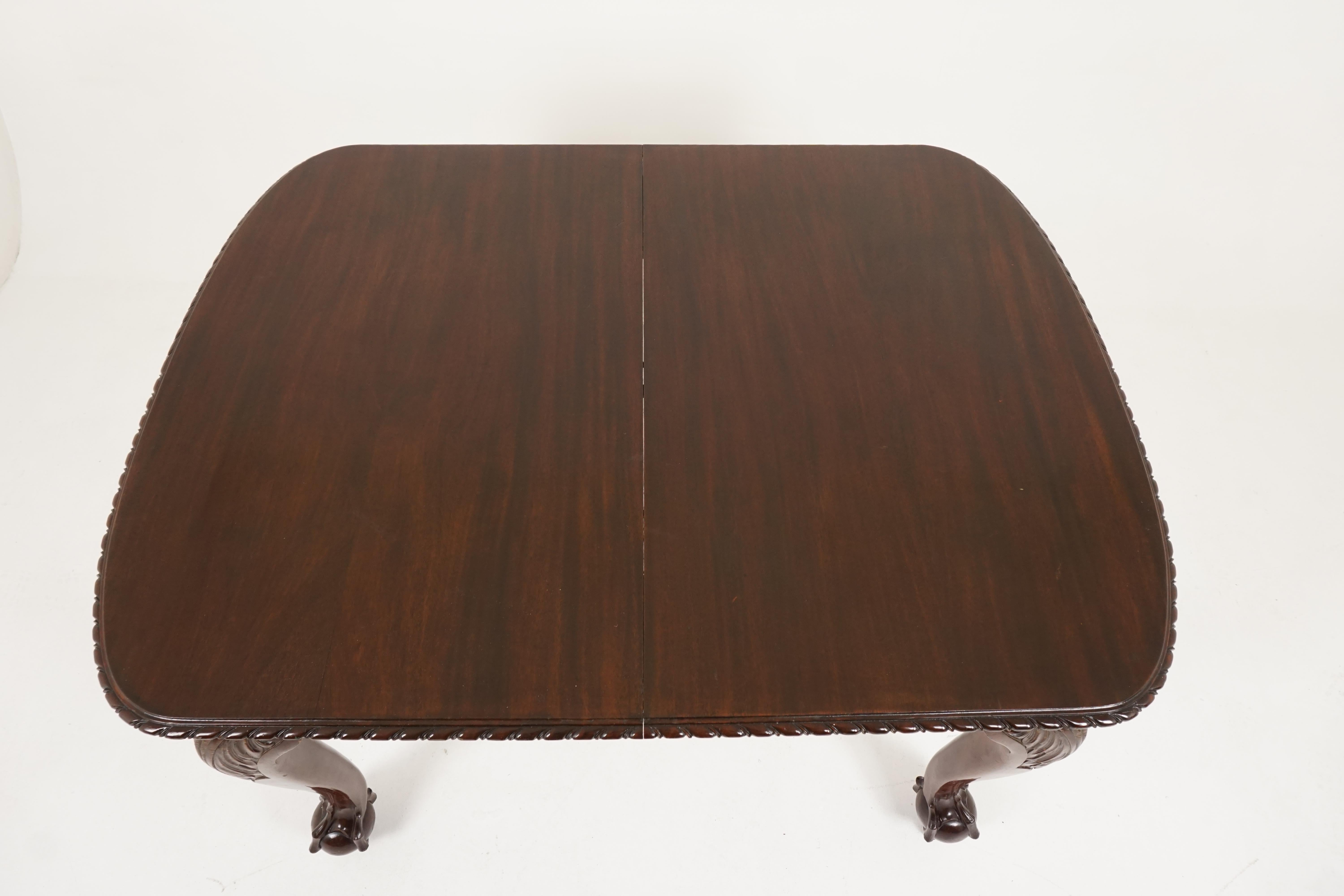 Antique Large Walnut Extending Dining Table, Scotland 1910, B2114 4