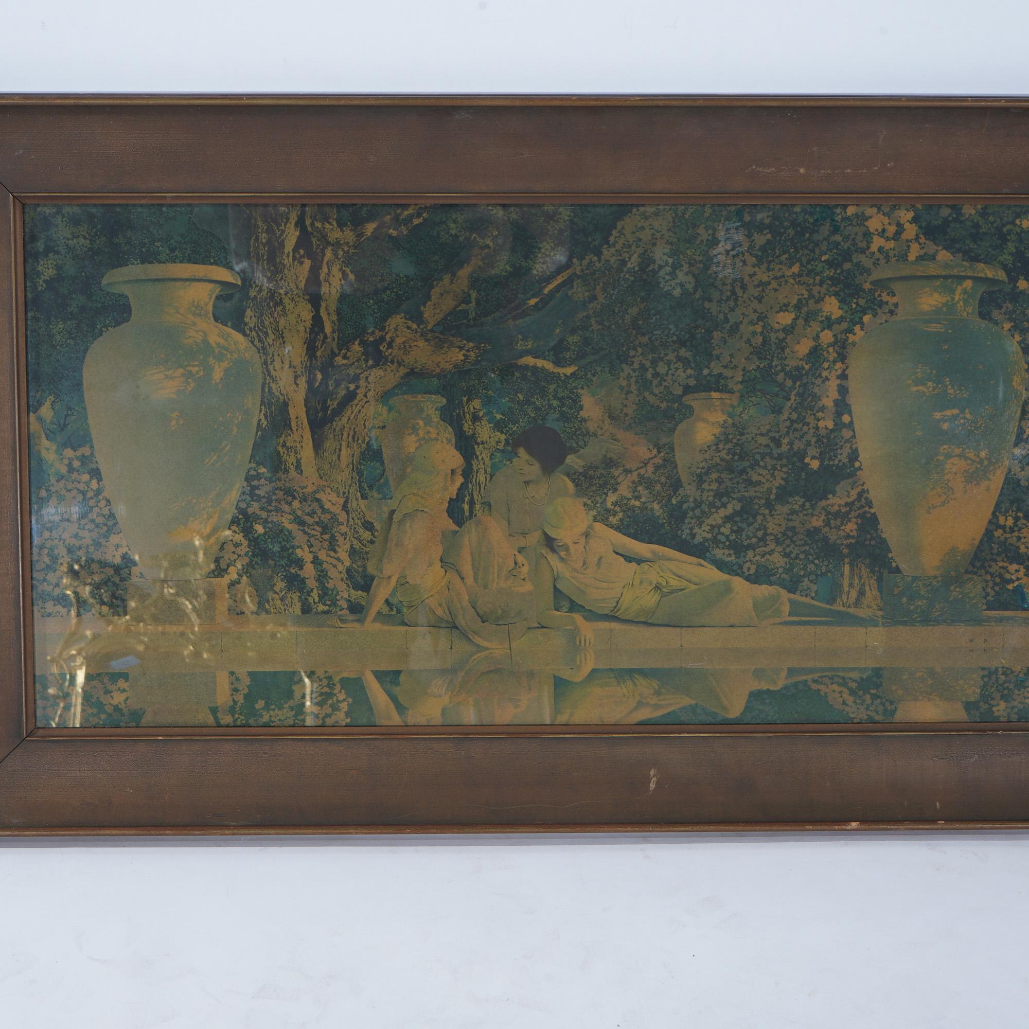 Antiker großer Maxfield Parrish Druck 