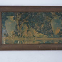 Antique Large Maxfield Parrish Print “Garden of Allah”, Framed, C1920