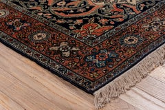 Antique Large Medallion Far Sarouk City Rug