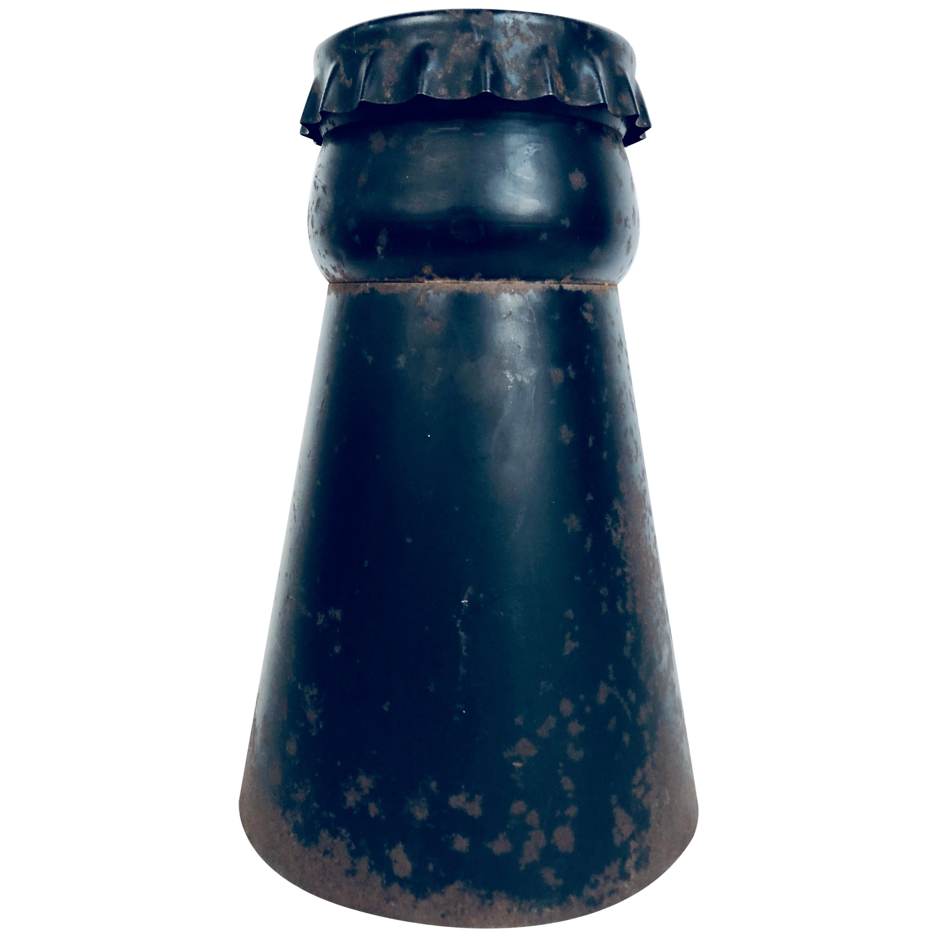 Antique Large Metal Soda Bottle Top Section from Advertising Piece, circa 1940