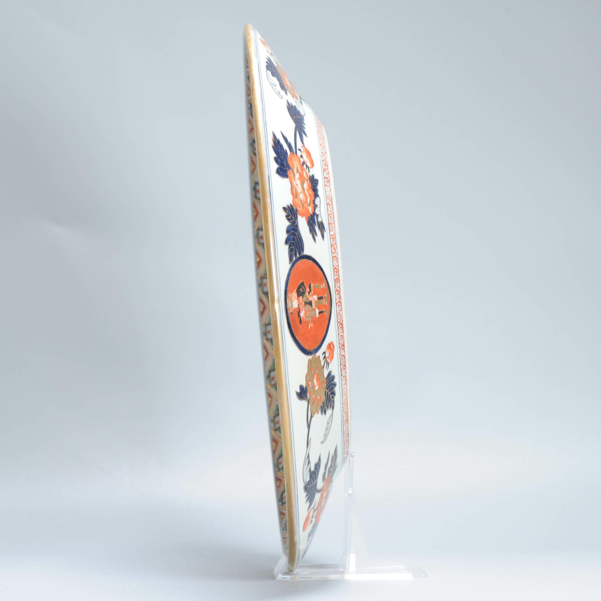 Grand chargeur japonais ancien de la période Edo de Nanban 19e siècle, Japon, vers 1800-1830 en vente 8