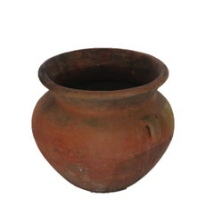 Antique Large Neoclassical Terra Cotta Garden Urn Patio Planter C1910