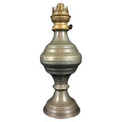 Antica lampada a olio di grandi dimensioni - Peltro, senza marchio di fabbrica  - 2Y82