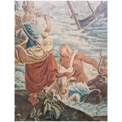 Antique Large Oil Painting Flemish Tapestry 2m Antique Large Oil Painting Flemish Tapestry 2m