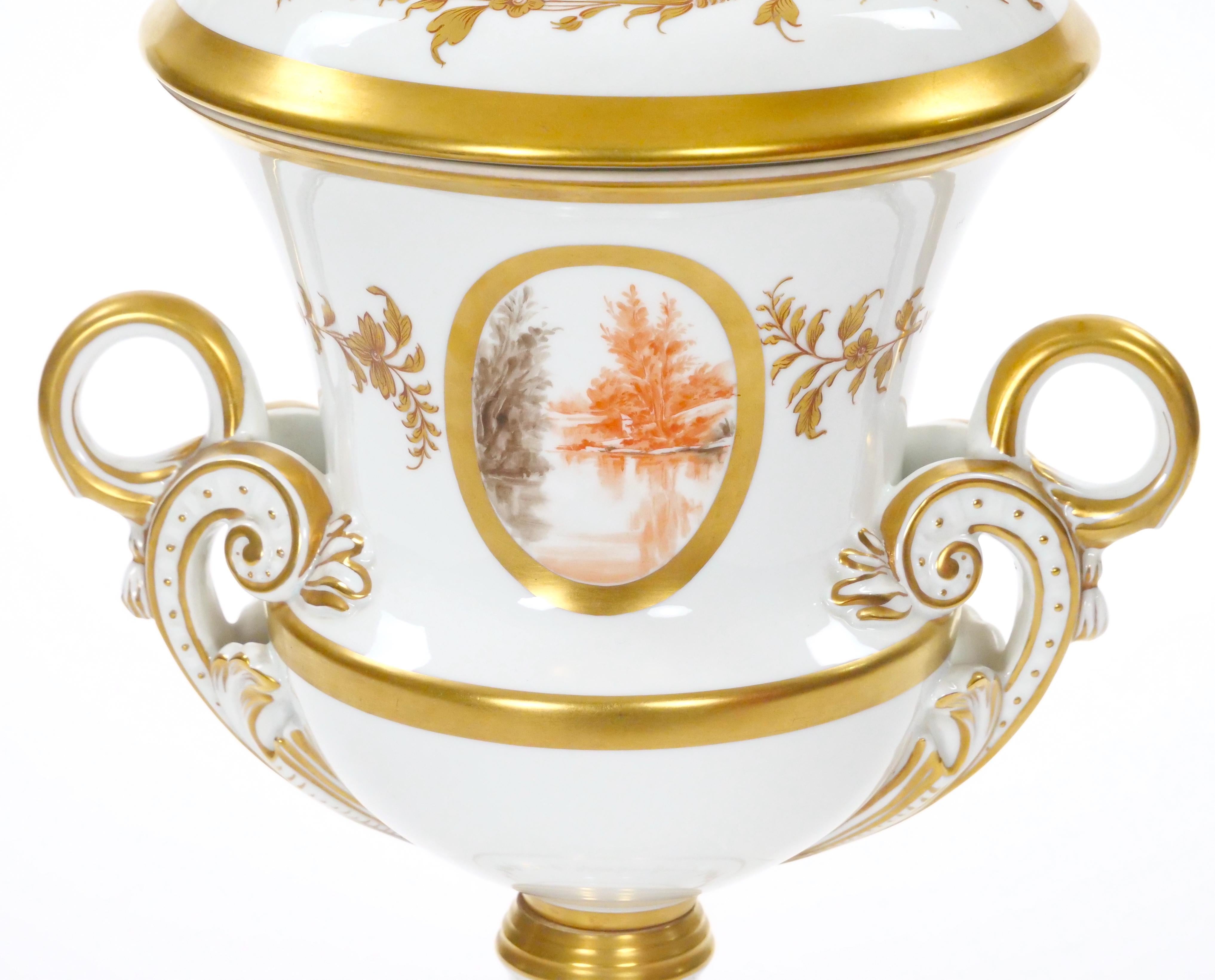 Urna da centrotavola decorativa francese Old Paris, di grandi dimensioni. in vendita 9