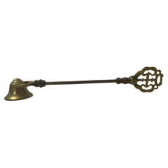 Antique Large Ornate Brass Victorian Candle Snuffer