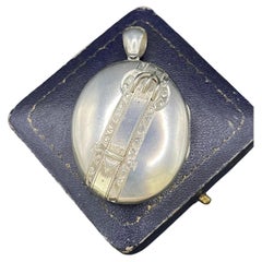 Antique Large Oval Silver Aesthetic Locket, Circa 1900