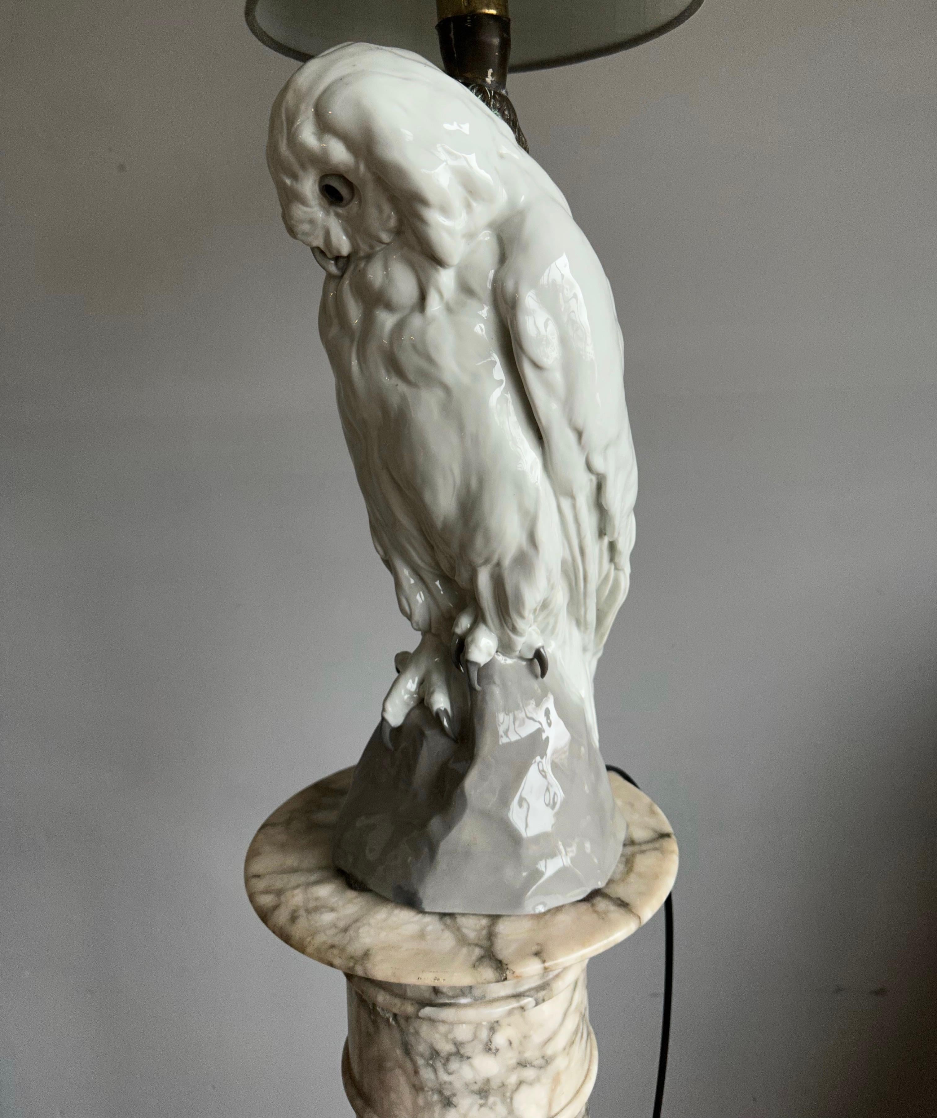 Antike und große Eule-Skulptur, Symbol für Weisheit und Lernen, Otto Pech im Angebot 2