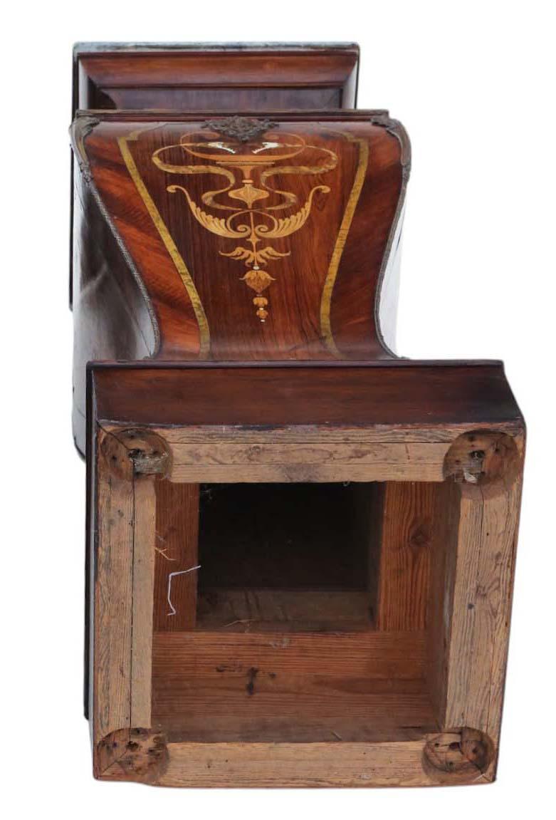 Paire de grandes tables de jardinière statue sur piédestal du 19ème siècle en vente 7