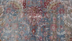 Antique Large Persian Kerman Rug with Soft Floral All-Over Design 10'7 x 19'5