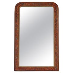 Antique Mirror di grande qualità decorato da parete o da soffitto, XIX secolo