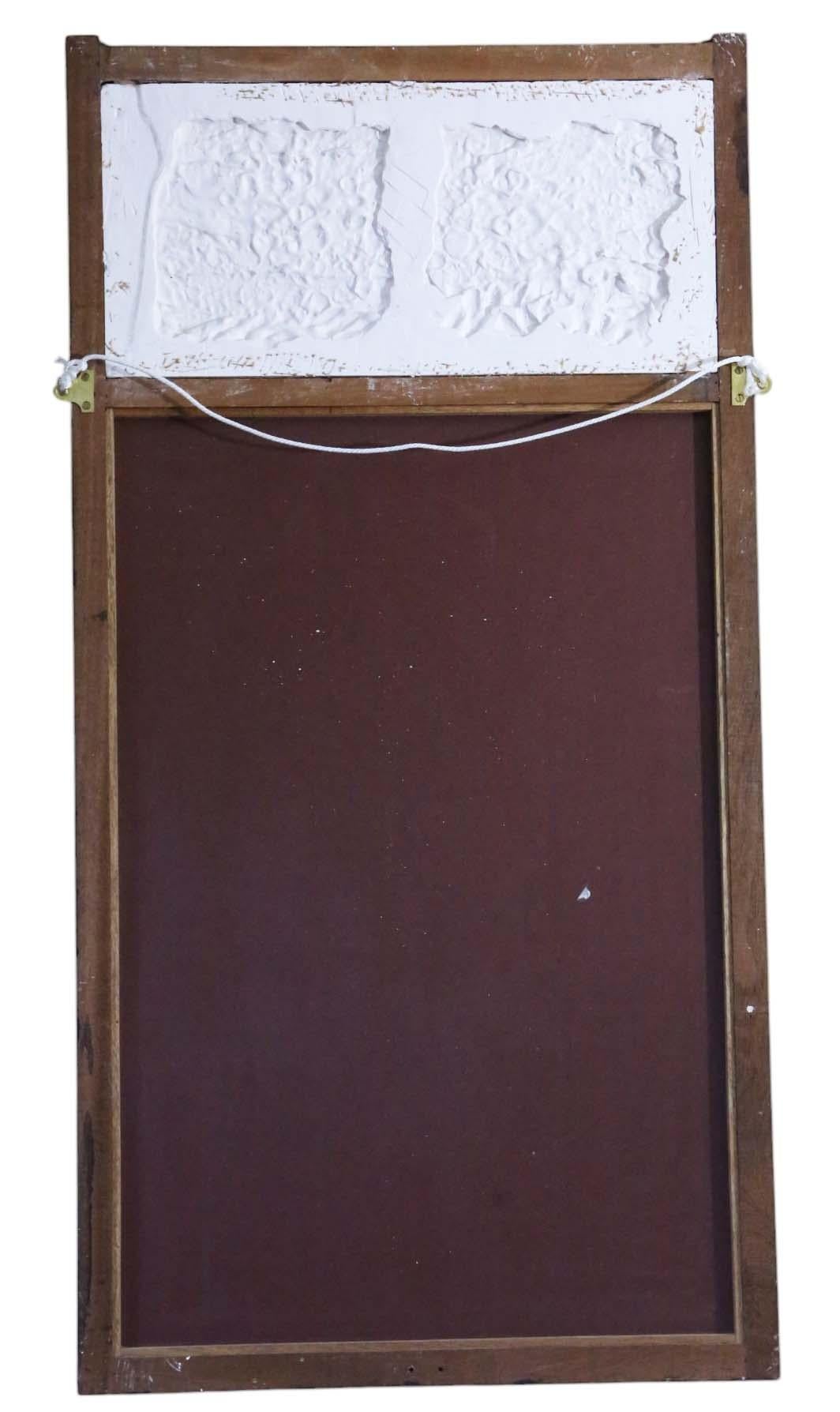 Antique Mirror di qualità, grande specchio da parete dorato a tutta altezza C1920 in vendita 1