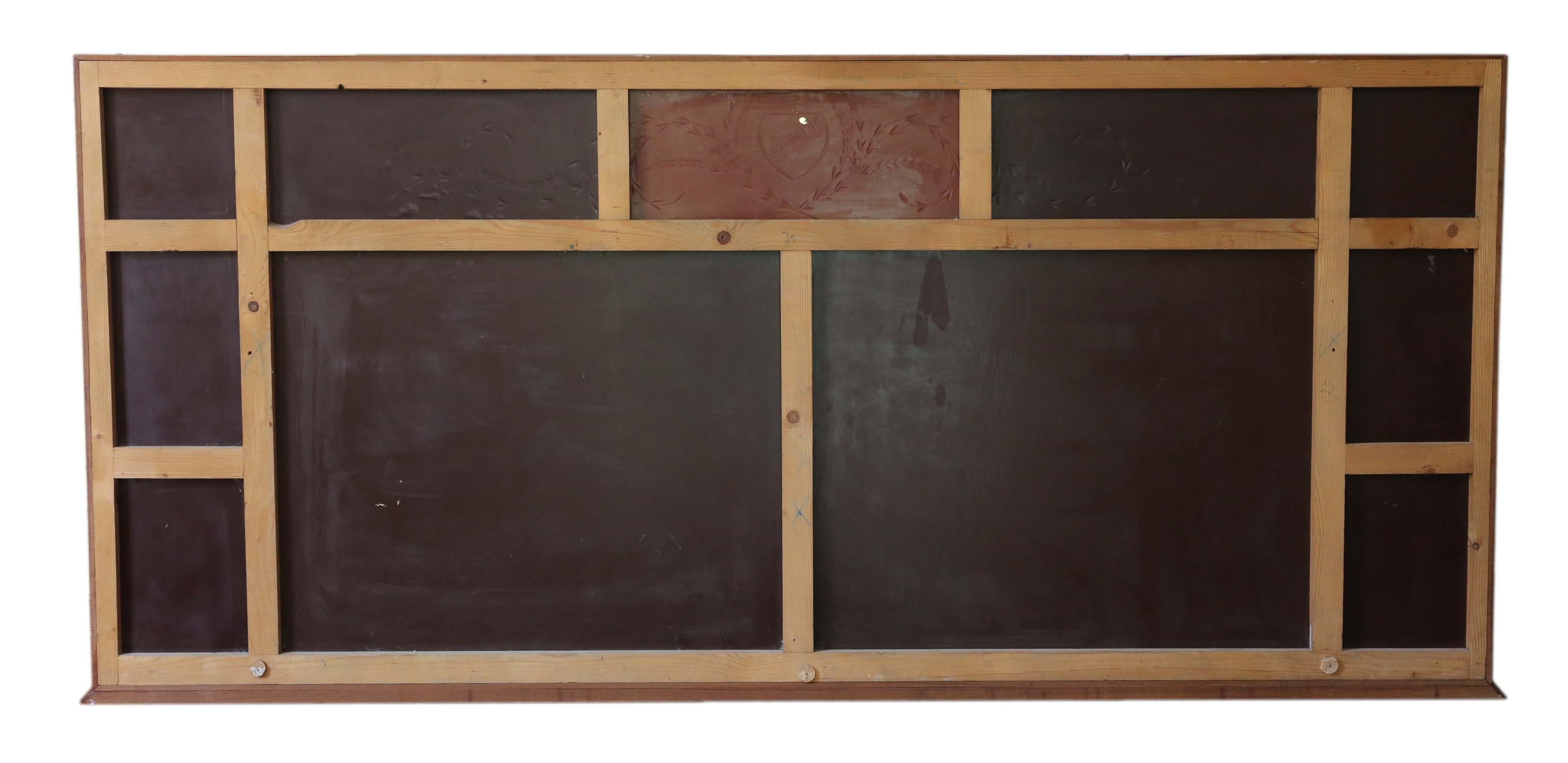 Antique Large Quality Italian Mahogany Chateau Overmantle / Wall Mirror c.1950 in vendita 5