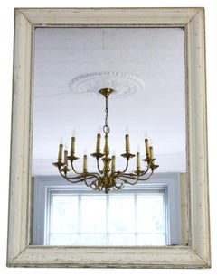 Antique large quality painted wall or overmantle mirror 19th Century